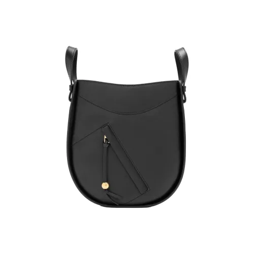 LOEWE Hammock Bright Calfskin One Shoulder Handbag Women's Black