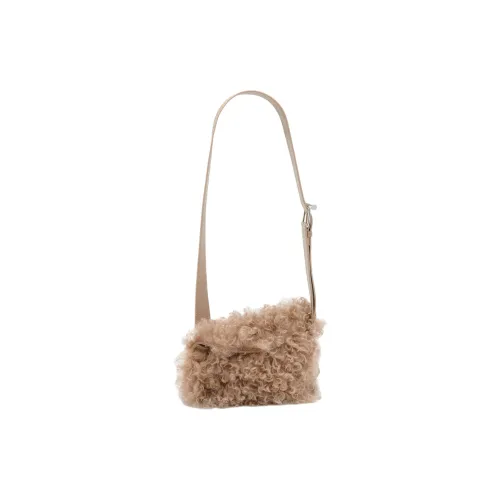 Alexander 32-33p Lambskin Crossbody Bag Shoulder Bag Women's Light Brown