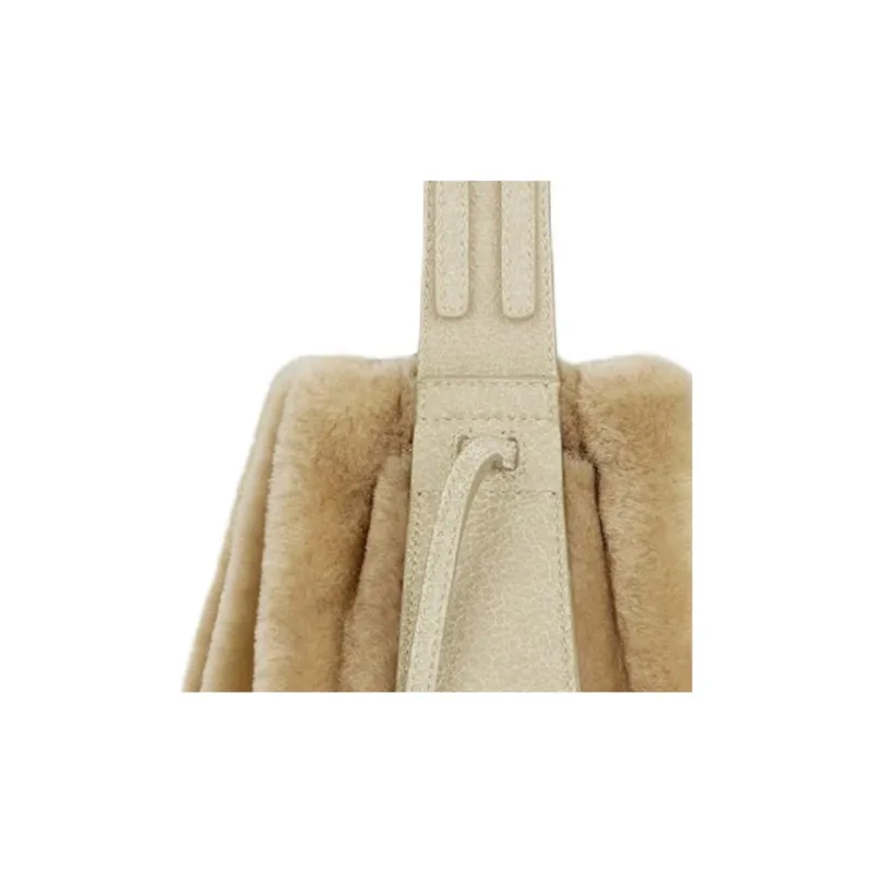 Givenchy Lambskin Pumpkin Shoulder Bag Small Size Women's Natural Beige-4