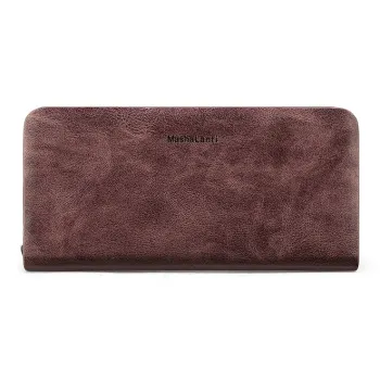 MashaLanti Microfiber Clutches Wallets Men's Vintage Coffee