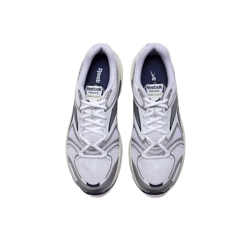 Reebok Premier Road Plus 6 Lightweight And Wear resistant Low Top Casual Running Shoes Unisex Silver-2