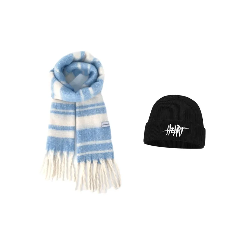 JEANSWEST Polyester Knit Scarves Unisex-24
