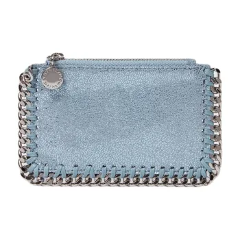 Stella McCartney Falabella Vegan Material Card Holder Women's Sapphire Blue