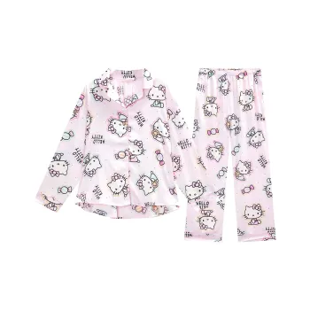 GUKOO x Sanrio Hello Kitty Pajama Set Women's Pastel Pink