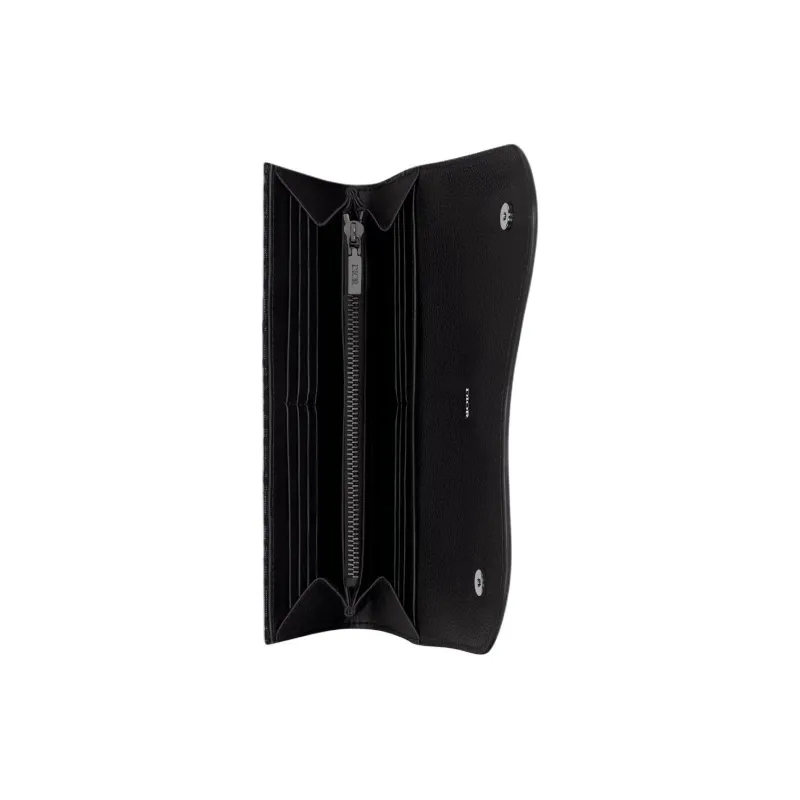 DIOR Saddle Cotton With Calfskin Wallet Regular Men's Black-3