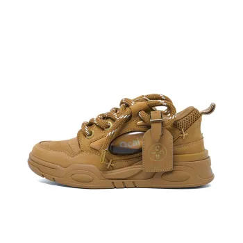 Bipolar x Ocai Anti Slip Wear Resistant Low Top Skateboard Shoes Unisex Brown