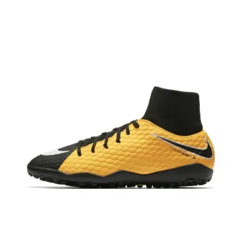 Nike JR HYPERVENOMX PHELON III Soccer Shoes Men High Top Yellow