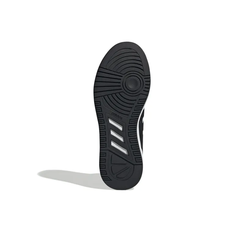 Adidas Anti Slip Wear Resistant Mid Top Running Shoes Men's Black White-4