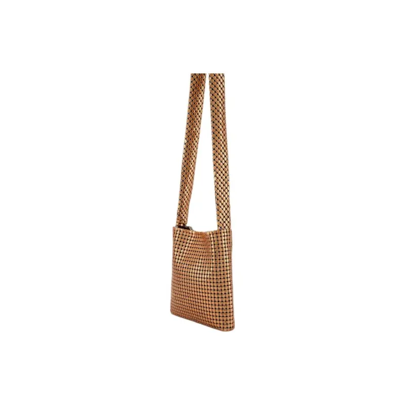 Paco Rabanne Aluminum, Metal Shoulder Bag Women's Copper-2