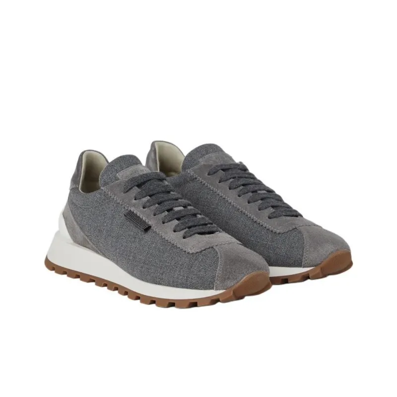 Brunello Cucinelli Low Top Casual Shoes Women's Gray-2