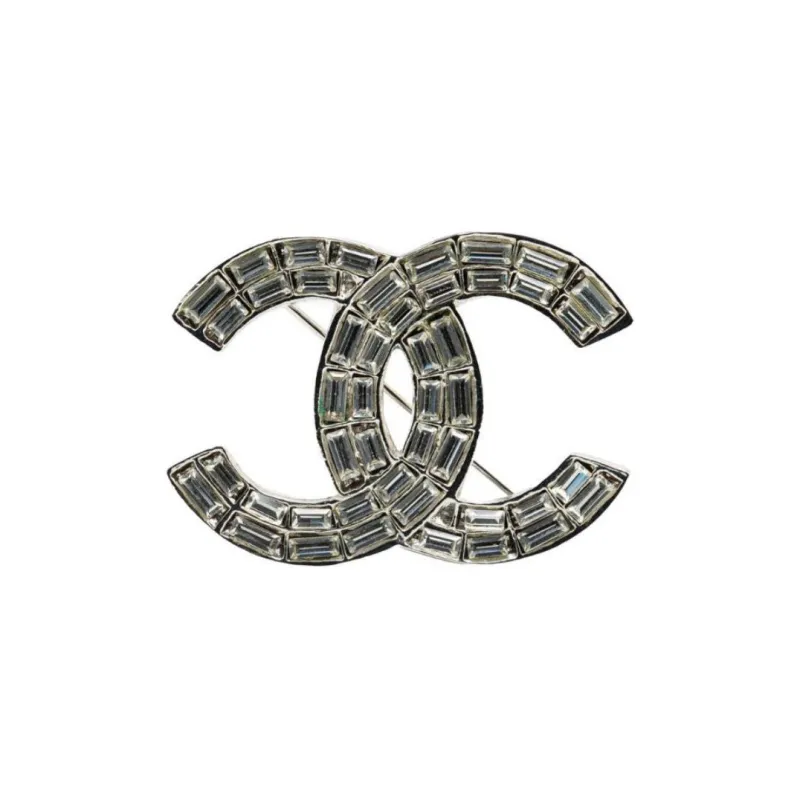 CHANEL 2001 Cc Logo Brooch-0