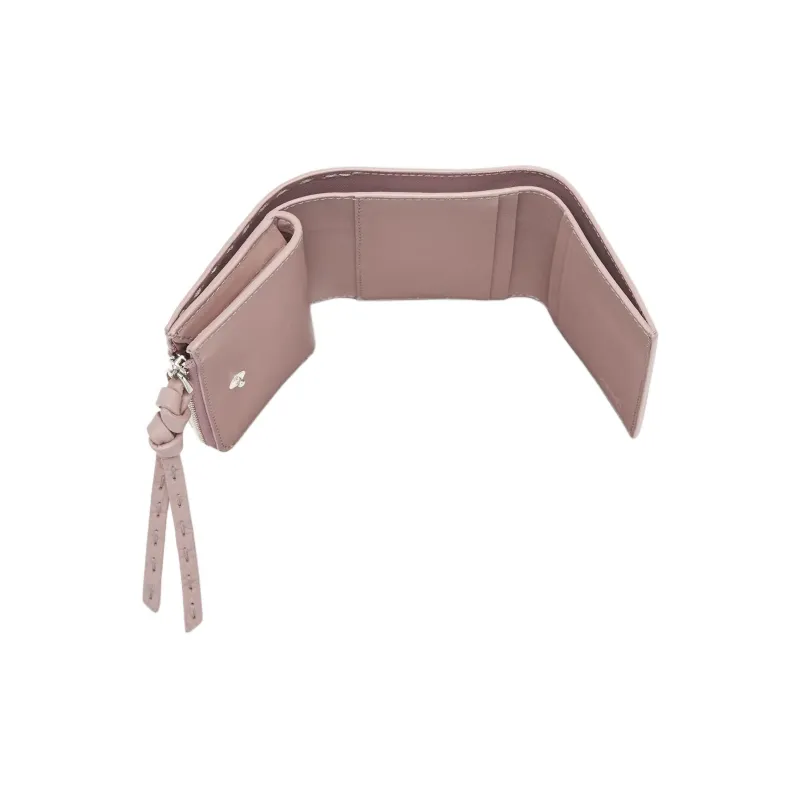 FENDI Peekaboo Calfskin Wallet Women's Pink-3