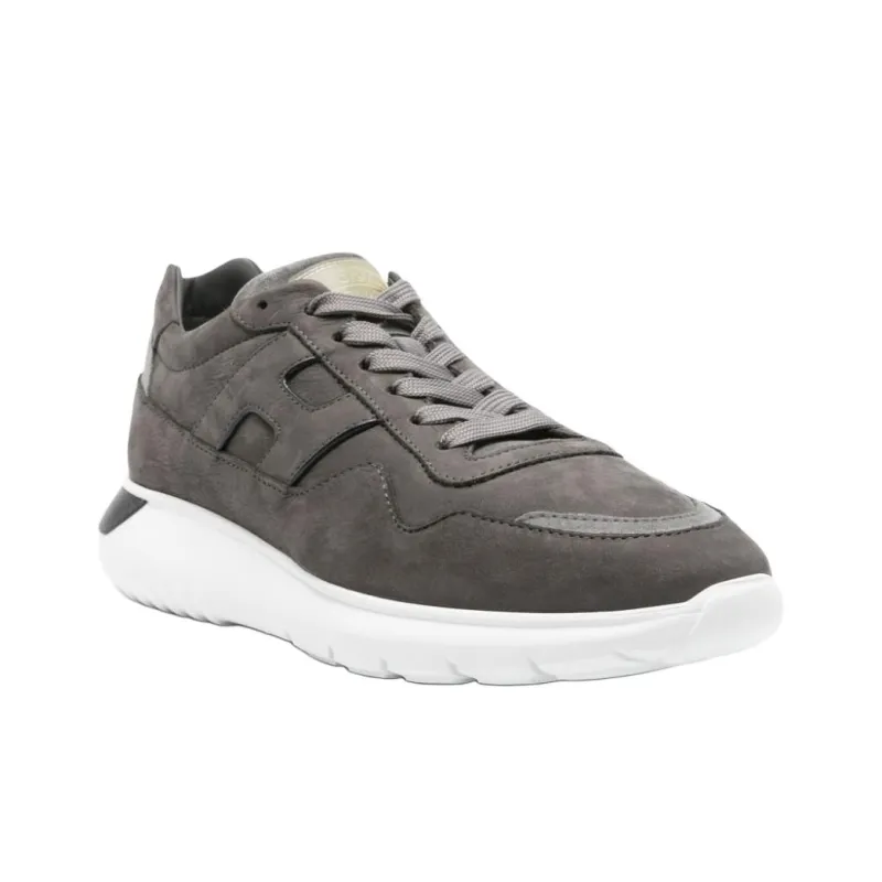 HOGAN Logo patch Suede Sneakers-2