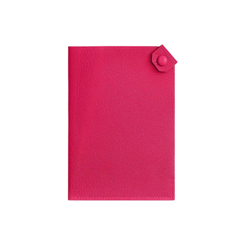 HERMES Sheepskin Wallet Women's Bright Pink-0