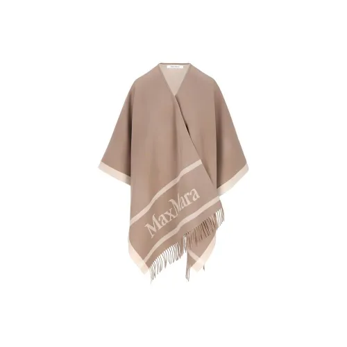 MaxMara Wool Shawls Women's Brown