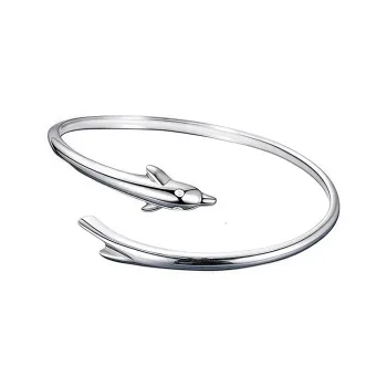 Heart Grass 999 Fine Silver Bangles Women's