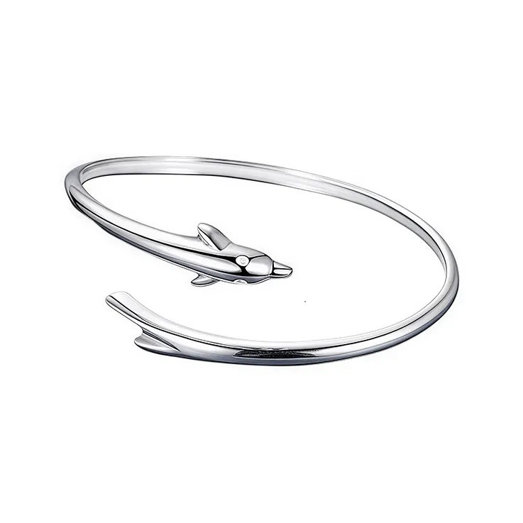 Heart Grass 999 Fine Silver Bangles Women's-0
