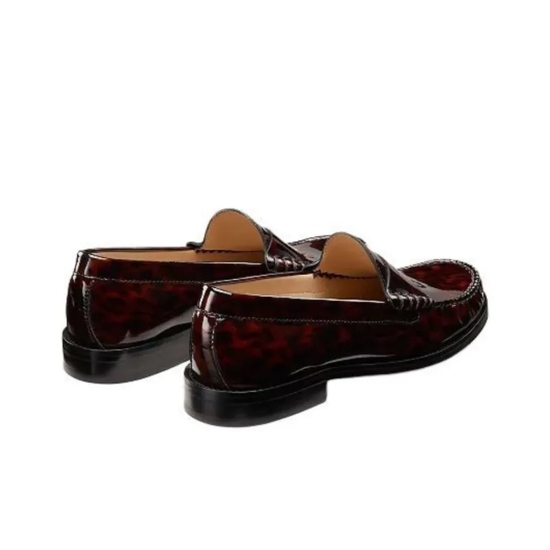 Stuart Weitzman/SW Lottie Loafers Women's Red Brown-4