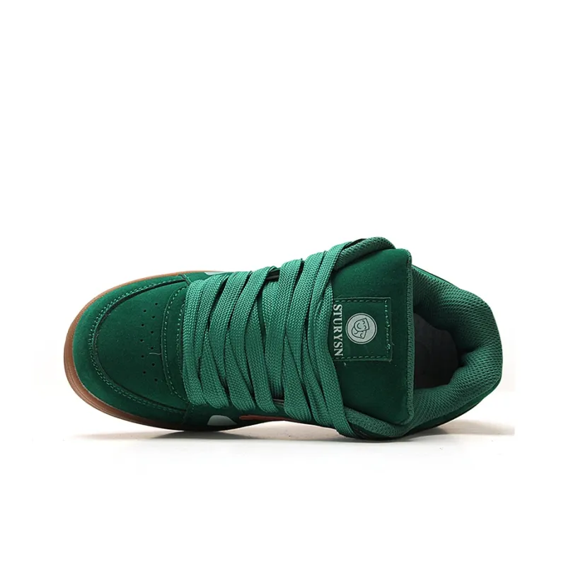 STUR YSN Wear resistant And Lightweight Low Top Skateboard Shoes Women's Green-5