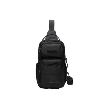 Volunteer Oxford Sling Bag Large Size Men's Black/Gray/Green