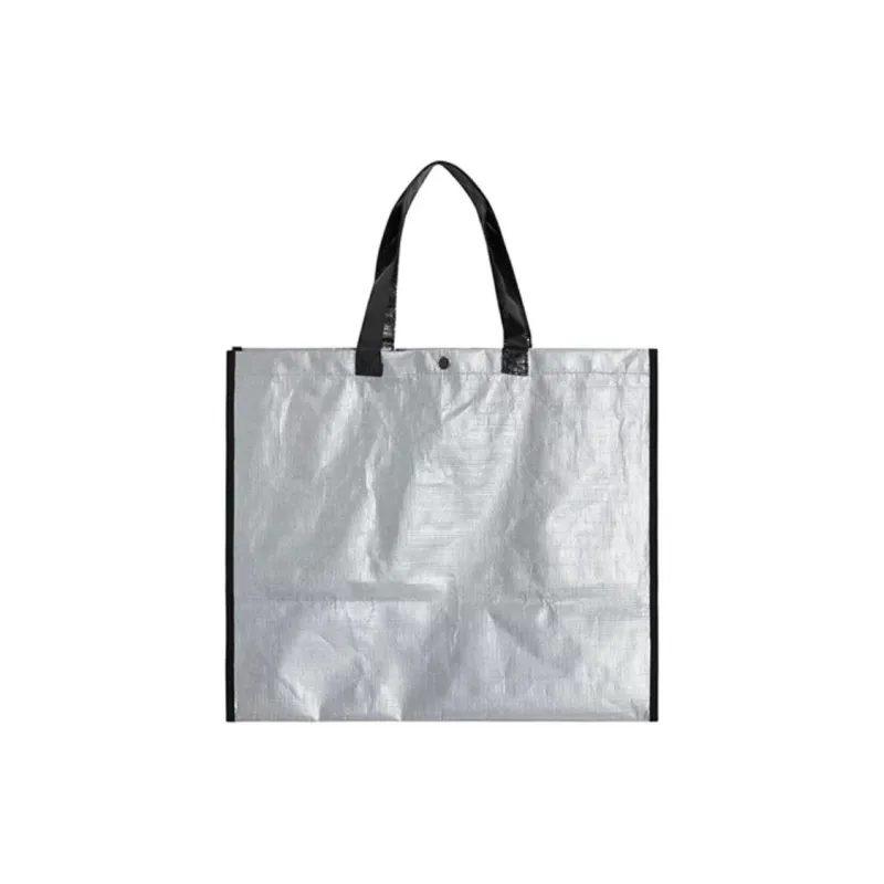 Acme De La Vie/ADLV Polyester Shopping Bag Handbag Regular Unisex Silver-1