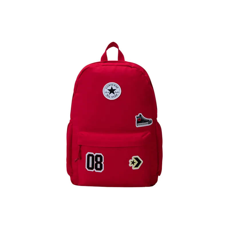 Converse Polyester Backpack Medium Size Preppy Red-0