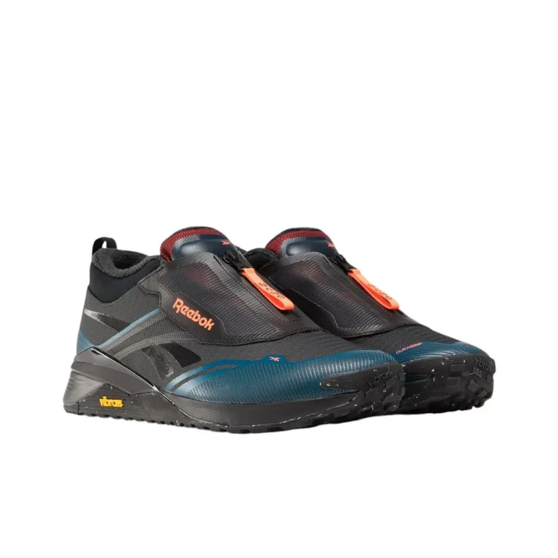 Reebok Anti Slip And Wear Resistant Water Resistant Low Top Training Shoes Unisex Black Blue-1
