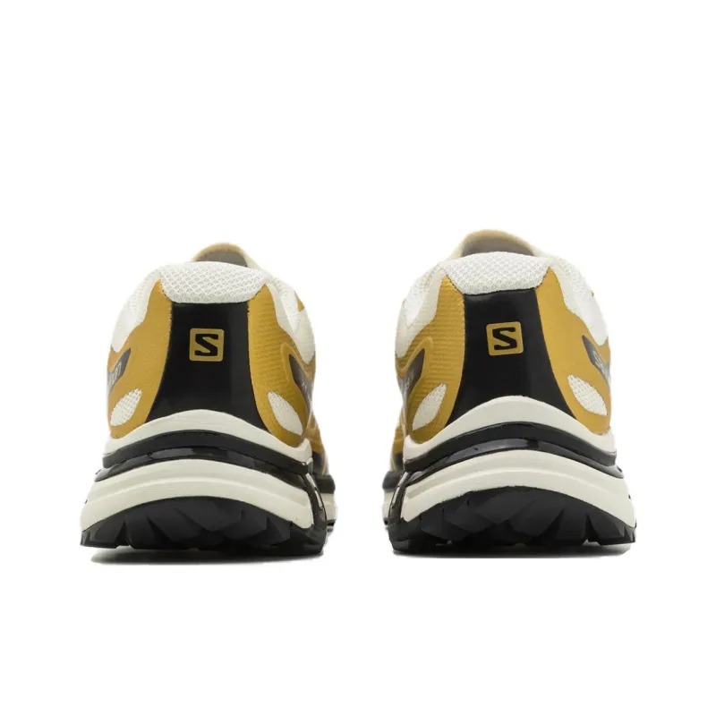 SALOMON Anti Slip Wear Resistant Low Top Running Shoes Unisex Gold Black-4