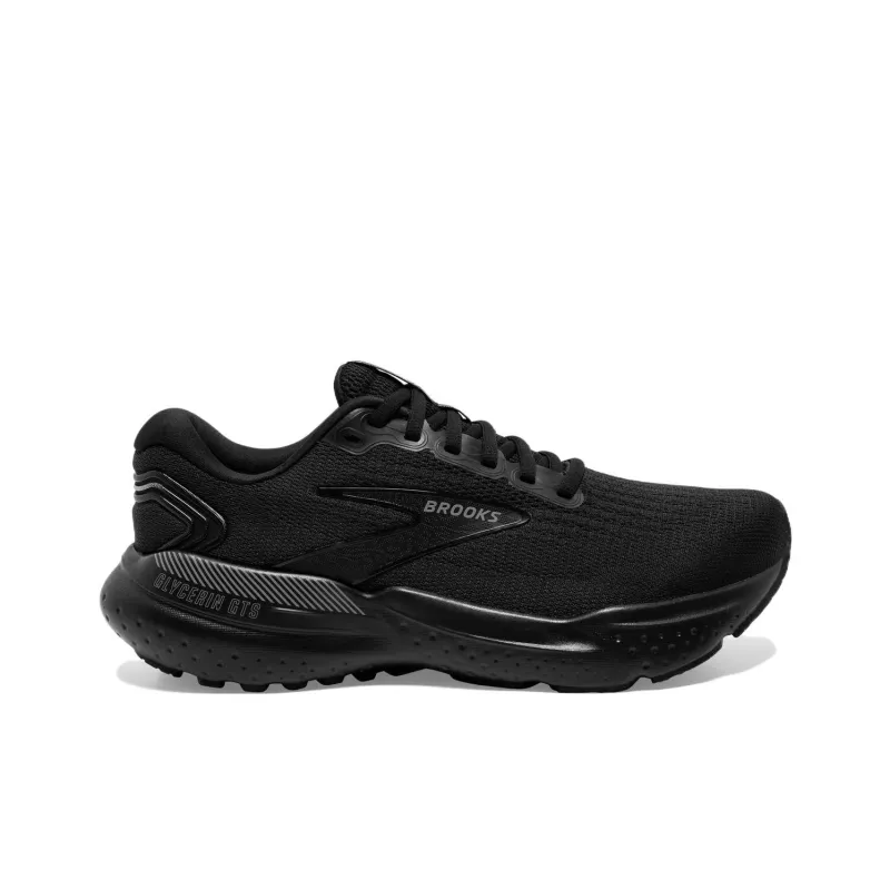 Brooks Cushioning, Slip Resistant, And Abrasion Resistant Low Top Running Shoes Men's Black-1