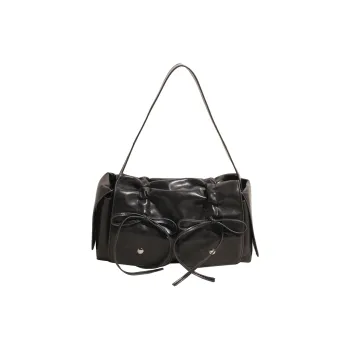 Yalu PU Shoulder Bag Women's Black Blue/Coffee/Pink/Ecru