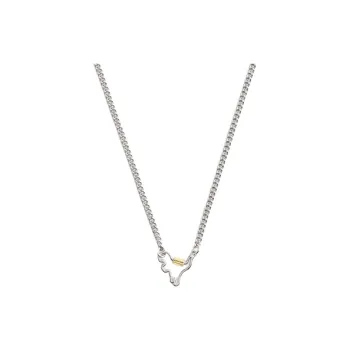 COACH Brass Plated, Cubic Zirconia Necklaces Women's Silver