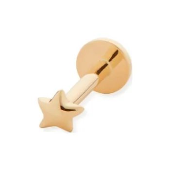 Monica Vinader 14kt Yellow Gold Star Single Earring