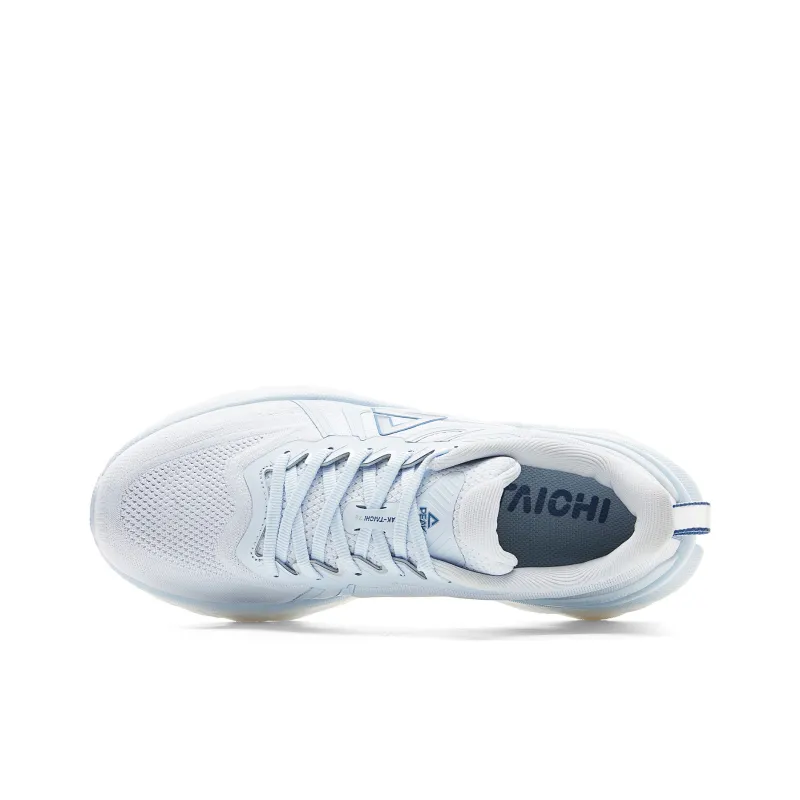 PEAK Attitude 7.0 Cushioning Anti Slip And Wear Resistant Low Top Casual Running Shoes Women's White Blue-3