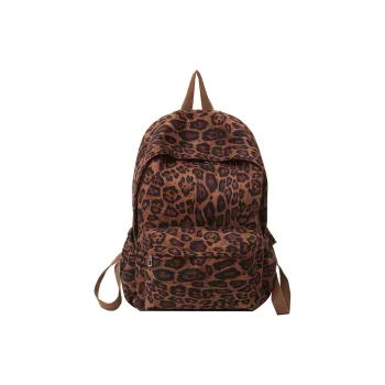 LUVISTRUE Nylon Backpack Women's Leopard/Black