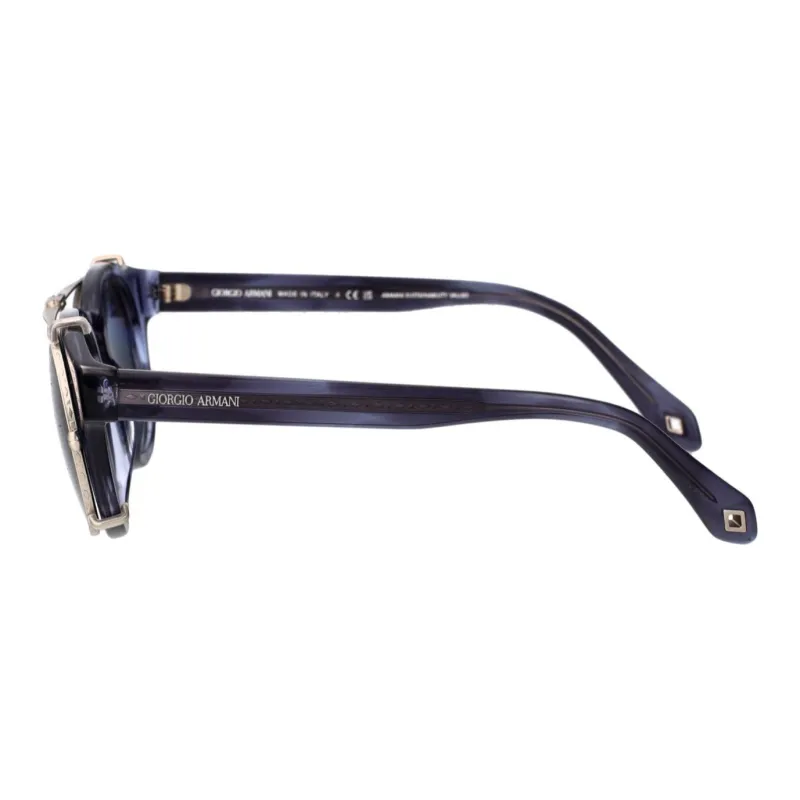 GIORGIO ARMANI Acetate Round Sunglasses Men's Blue-2