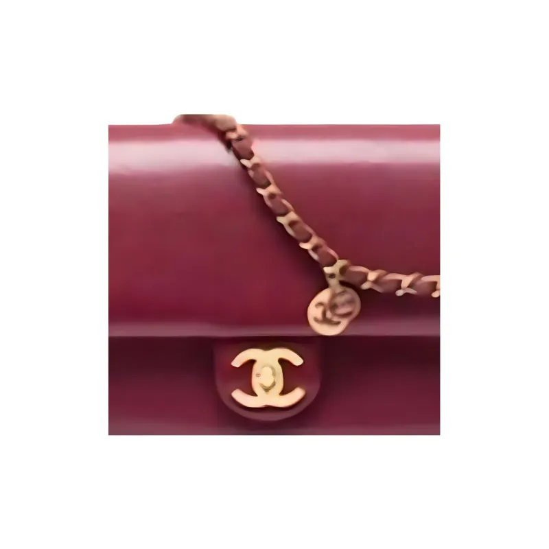 CHANEL Leather Shoulder Bag, Crossbody Bag Trumpets Women's Red-1