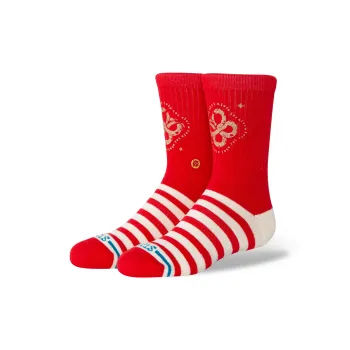 Stance Kids' Crew Socks Unisex 1 Pack Red