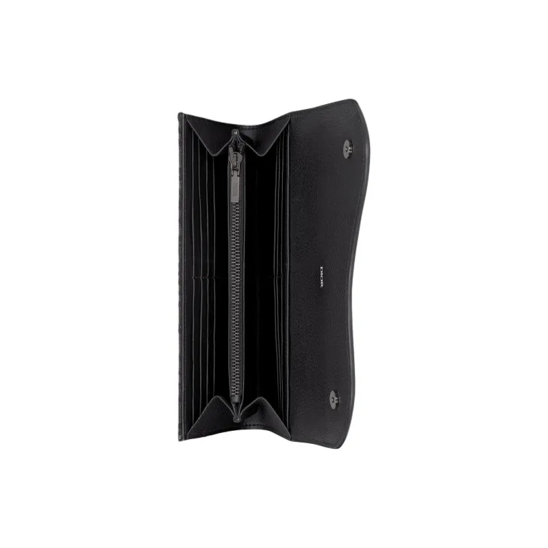 DIOR Saddle Calfskin Wallet Men's Black-2