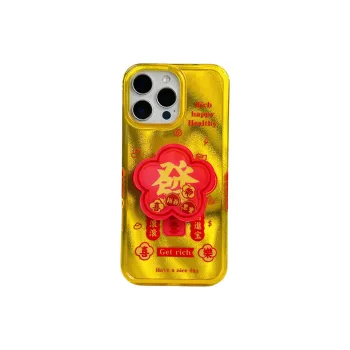 Wei Xin Acrylic Material Auspicious Couplets Stand Phone Cases Compatible With IPhone 16/15 Pro Max/Apple 13/14 Pro/Max
