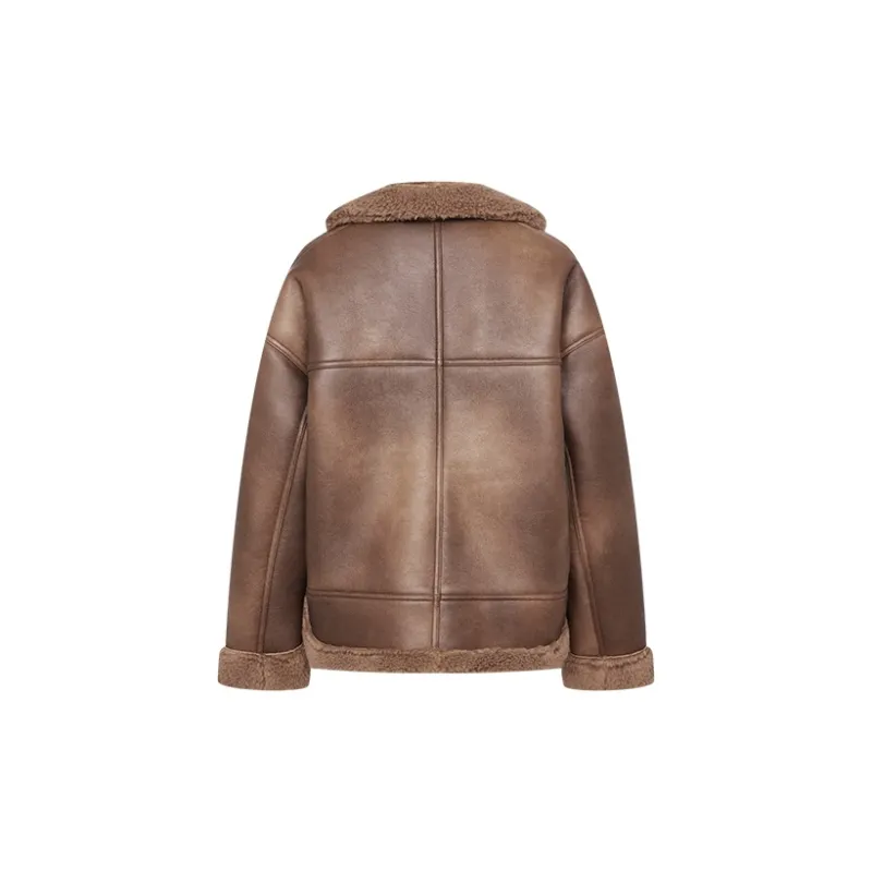URBAN REVIVO Jackets Women's Dark Brown-1