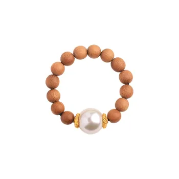 Moon Seal Hundred Rivers Laoshan Sandalwood Rings Women's