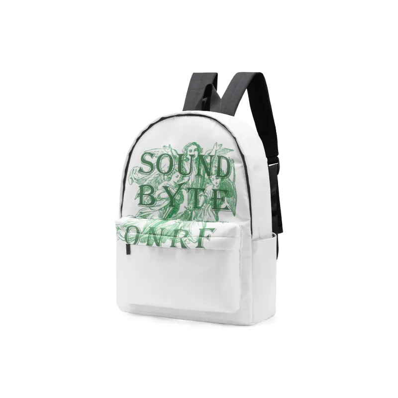 Soundbyte Polyester Students Backpack Regular Unisex White-28