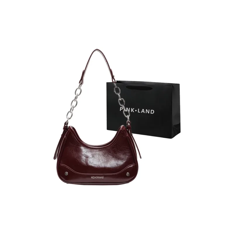 PINK·LAND PU Crossbody Bag, Shoulder Bag Women's Black/White/Silver/Pink-21