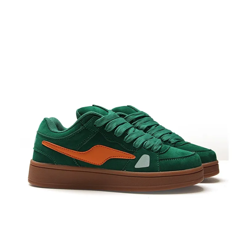 STUR YSN Wear resistant And Lightweight Low Top Skateboard Shoes Women's Green-3