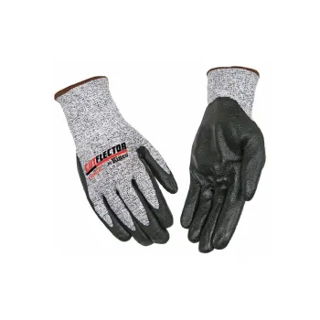 KINCO Acrylic Rubber Knitted Fabric Gloves Unisex Gray