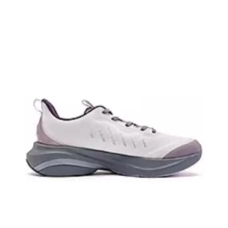 QIAODAN Cushioning Anti Slip And Wear Resistant Breathable Rebound Low Top Sprint Running Shoes Women's Beige Gray-1