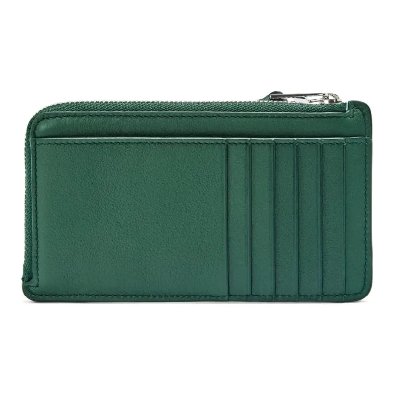 LOEWE Puzzle Calfskin Card Holder Men's Evergreen-1