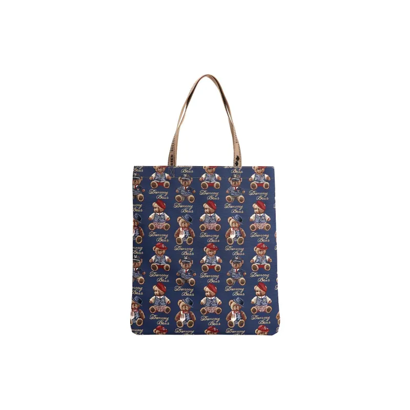 DANNYBEARJEANS Fabric Pocket Shoulder Bag Regular Women's Green Camouflage/Gentleman Bear Blue-5