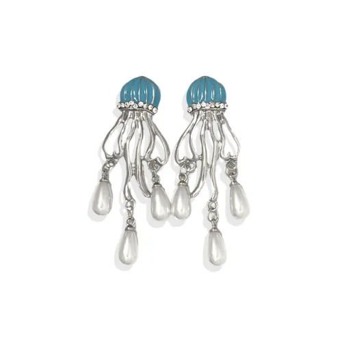 MOREL Alloy/Zircon/Simulated Pearl Earrings Women's