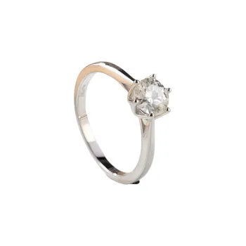 Stone On The Line S925 Silver Moissanite Rings Women's